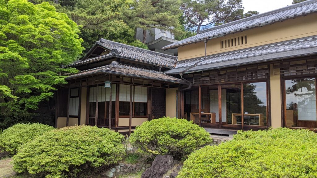 A serene view of the Former Kinoshita Residence, a traditional landmark featured in our Kobe guide for Architecture of Silence lovers.